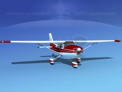 Cessna 172 Skyhawk 1976 V11 3D model