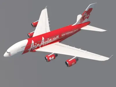 AirAsia A-380 3D model