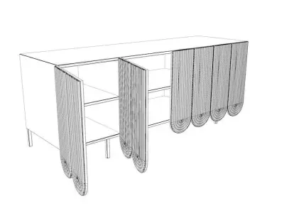 Modern Cabinet Design Free low-poly 3D model