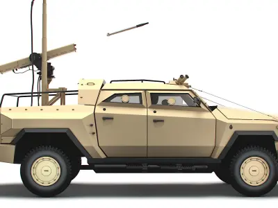 Generic MRAP Vampire C-UAS 2023 3D model