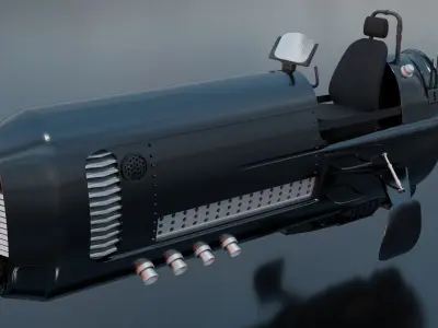 Sci fi vehicle 3D model