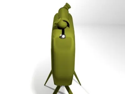 Landmine side Attack Claymoremine 3D model