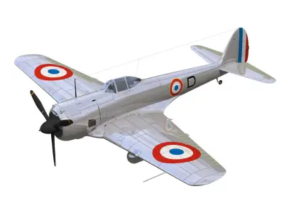 Ki43 Hayabusa type2-Otsu oscar 3D model