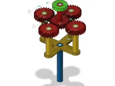 Gear mechanism 3D model
