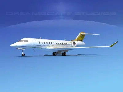 Global Express 6000 V01 3D model