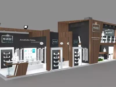 Exhibition Stand - ST0070 3D model