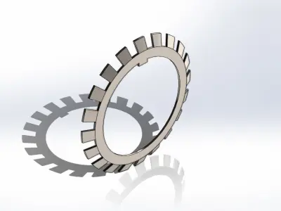 Arruela de Fixacao SKF MB 19 Fixing Washer 3D model