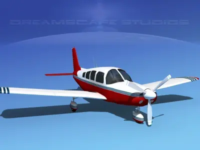 Piper Cherokee Six 300 V15 3D model