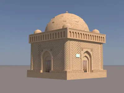 Ismoil somoniy bukhara Uzbekiston 3D MAX 2023 VRAY 8 BY NX 3D model