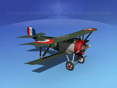 Nieuport 17 V05 France 3D model