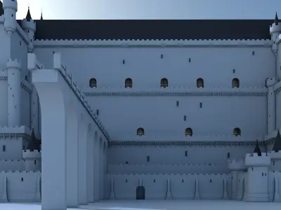 Fantasy Castle 004 3D model