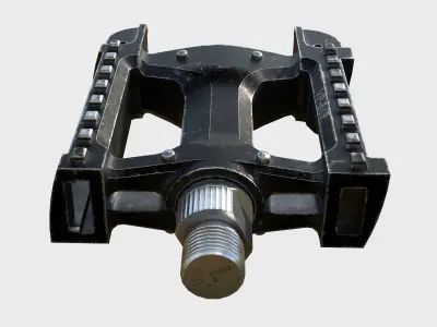 Bike pedal Low-poly 3D model