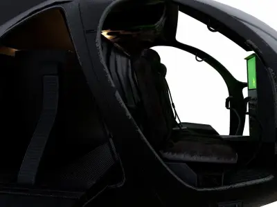 MH-6 Little Bird And  MH 6J  Helicopter Low-poly 3D model