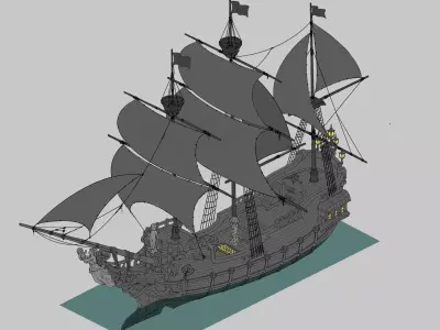 ship classice 3D model