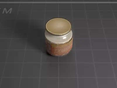 Soviet Canned Food Low-poly 3D model