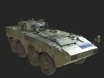 4 coatings of PLA Army ZBL09 ZBL-09 Infantry Fighting Vehicle Low-poly 3D model