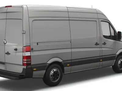 Freightliner Sprinter Cargo Van L2H2 2009 3D model