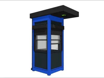 container guard booth 125cm x 125cm  3D model