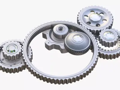 Gear Mechanism M2 3D model