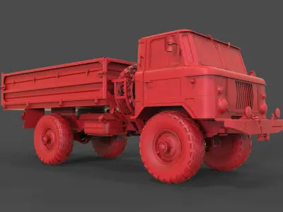 Gaz 66 3D print model
