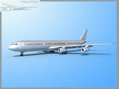 Falcon3D A340-600 FBMetal 3D model