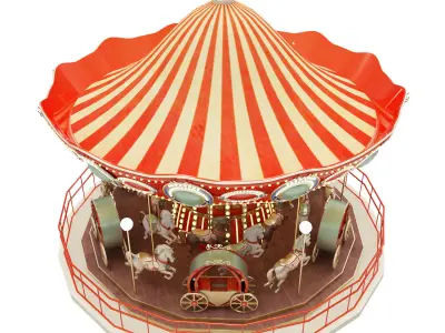 carousel 3D print model