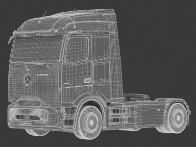 Mercedes Benz Eactros 600 Electric Truck 3D model