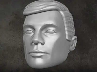 Classic Joe Head 3D printable File For Action Figures 3D print model