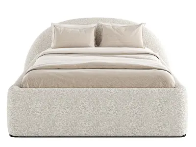 Quin Fabric Panel Bed Free 3D model