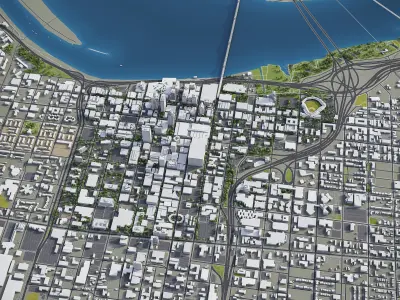 Louisville Low-poly 3D model