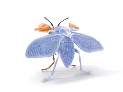 Steampunk Cicada model pack Low-poly 3D model