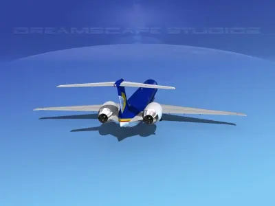 McDonnell Douglas MD-90 Midwest 3D model