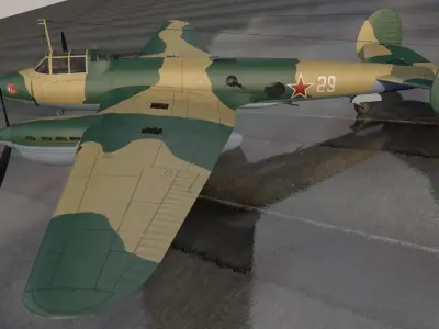 Petlyakov Pe-2B 3D model