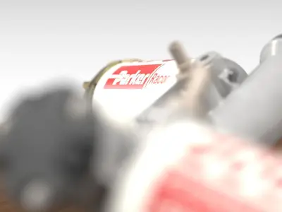 Parker Racor Diesel Filter 790R10 - R90P Low-poly 3D model