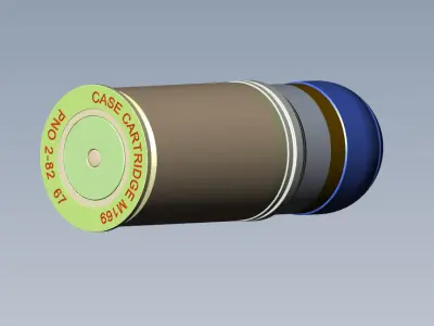 M918 40mm Projected Grenade Shell Projectile Cartridge 3D model