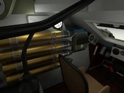 T-34-85 with Interior HDRI 3D model