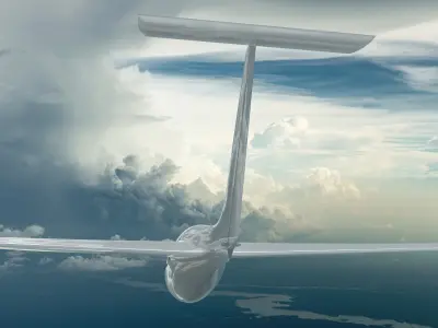 Genesis 2 flying wing sailplane 3D model