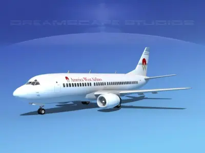 Boeing 737-300 America West Airlines 3D model