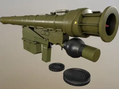MANPADS Verba Low-poly 3D model