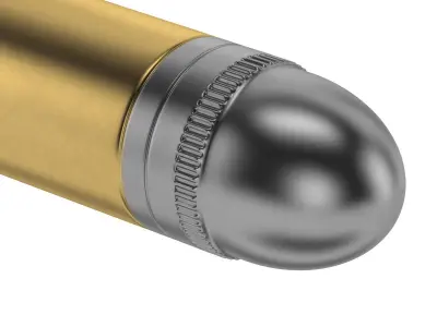 Bullet 22 SHORT Low-poly 3D model