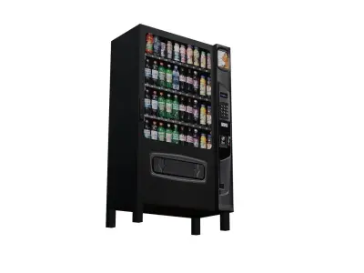 Soft Drink Vending Machine Low-poly 3D model