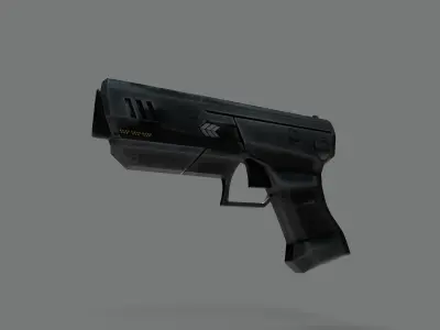 Free Futuristic Pistol Free low-poly 3D model