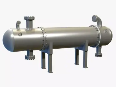 Heat Exchanger - Full Detail 3D model