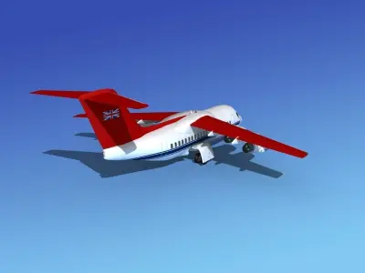 BAe 146-100 RAF Royal Transport 3D model