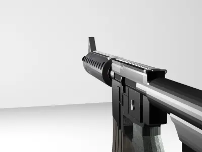 M4A4 PUBG Gun Free 3D model