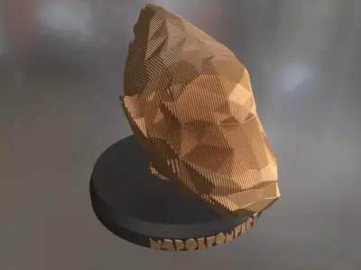 Parametric Napoleon fish Low-poly 3D model