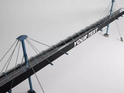 Racetrack Bridge 3D model