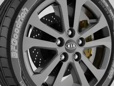Wheel Kia 9 3D model