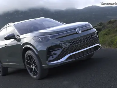 Volkswagen Tiguan 2024 Green 3D model