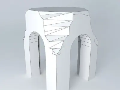 Roman arch of Caparra Guijo de Granadilla Free 3D model